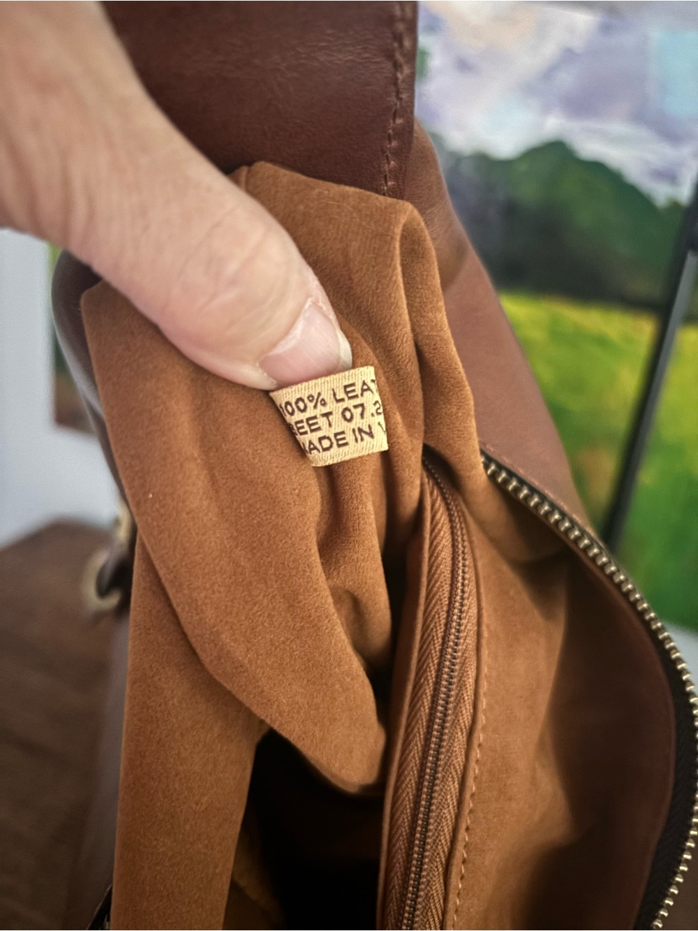 STUNNING Patricia Nash Elia Leather Hobo Bag - Rich Cognac Patina! - Picture 11 of 12